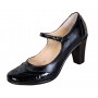 Pantofi dama, eleganti, din piele naturala cu toc mic - Made in Romania P104NLCROCO